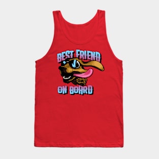 Best Friend on Board dog Design Tank Top